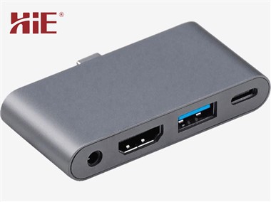USB-C 4-dalam-1 Stesen Dok